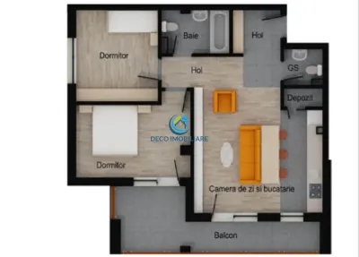 Apartament 3 camere cu terasa, bloc nou, Floresti, Muzeul Apei - foto 2
