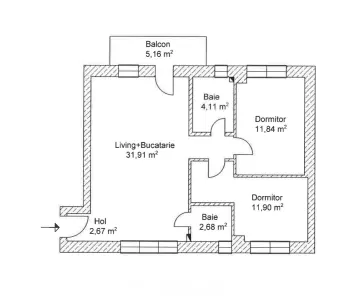Apartament 3 camere, bloc nou, 2 bai, 2 parcări, zona Semicentrală. - foto 14