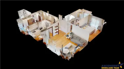 Spatialitate si confort: apartament 4 camere, Central, Brasov: FILM & 3D - foto 15