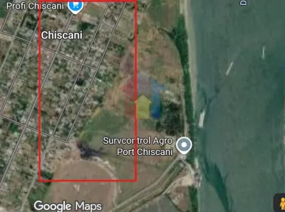Teren VEDERE LA DUNARE Chiscani intravilan 1200 mp cu 19m la strada - Chiscani