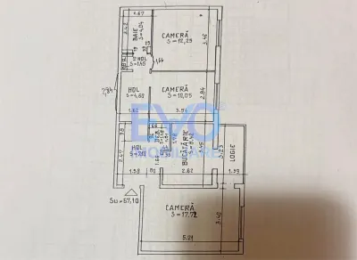 Apartament 3 camere, decomandat, etaj 1, de vanzare in zona Nicolina 2 - foto 14