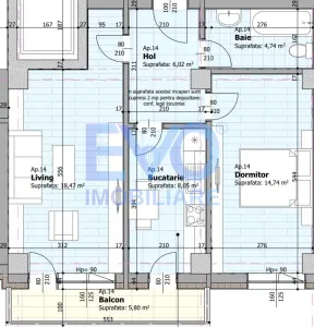 Apartament cu 2 camere, bloc nou, 57.81 mp, Comision 0%, zona Galata - foto 4