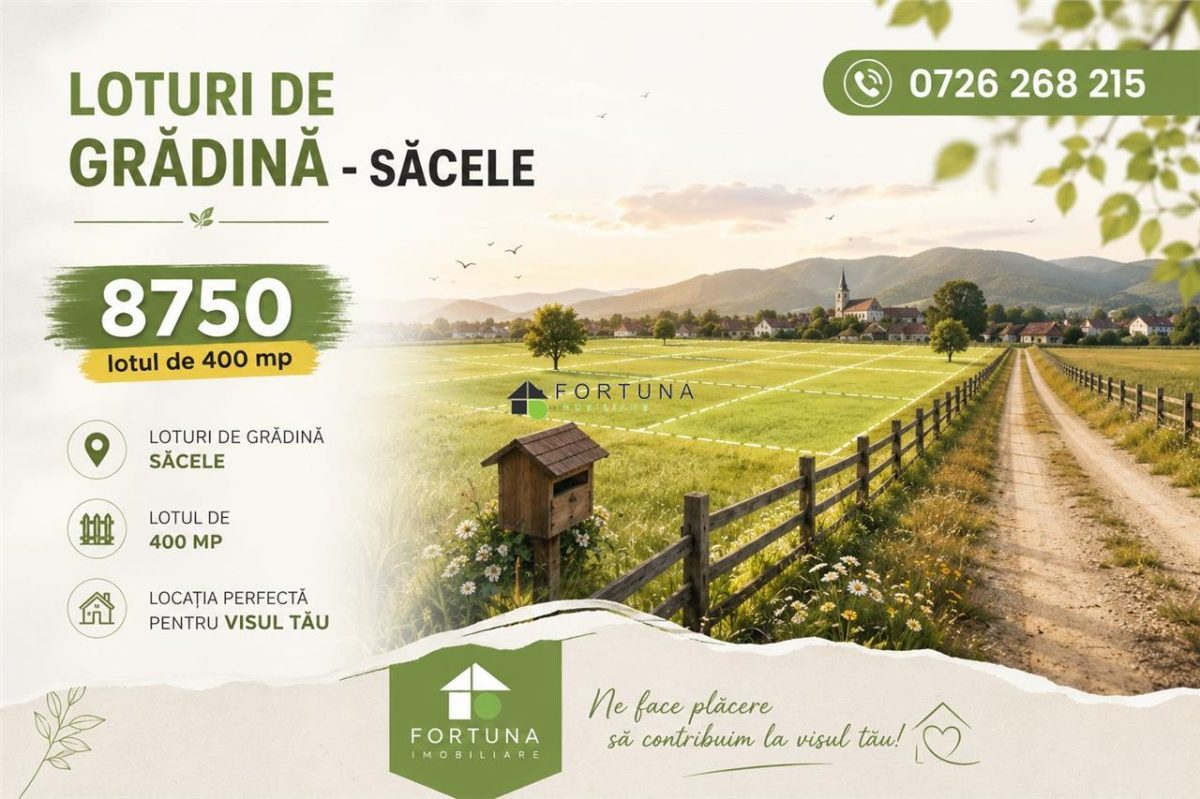Loturi de grădină 400 mp - Săcele - Sacele