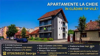 Apartament 3 camere bloc vila - 75 mp + parcare - Tractorul 137500 euro - foto 15