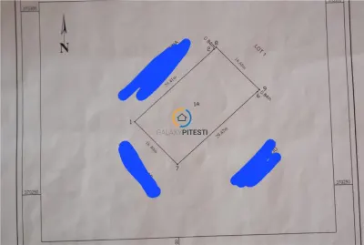 Teren Prundu Platou 500 mp, plan, toate utilitatile - Pitesti