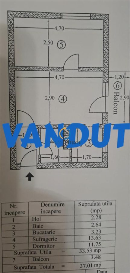 Apartament doua camere Trivale complex II, cf. II, etaj doi - Pitesti
