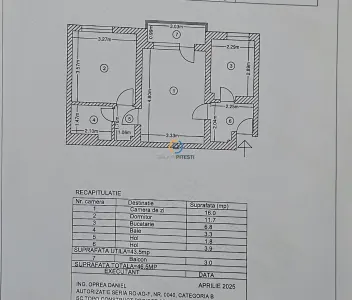 Apartament doua camere Craiovei cf. I, etaj 4, liber - foto 3