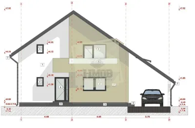 Casa cu 5 camere 3 bai si 504 mp teren in zona Selimbar - foto 9