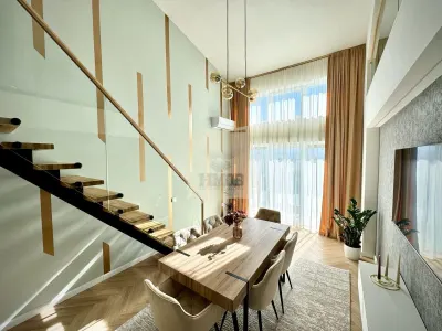 Penthouse mobilat lux 118 mpu cu 5 camere 3 bai balcon - foto 11