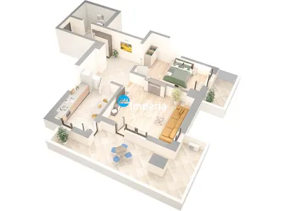 Apartamente deosebite! 2 camere CENTRAL 81Mp, Pret Promo! - foto 11