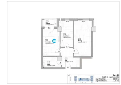 Avans 20%  Tatarasi 2 Baieti, 2 camere Clasic! - foto 10