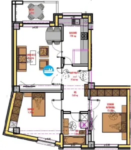 Apartament de vanzare,3 camere decomandat,etaj 1, bloc nou,zona rond Pacurari - foto 8