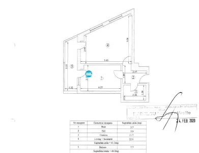 Exclusivitate! Ap 2 cam, open space, supr 49mp, zona Podul de Fier - foto 7