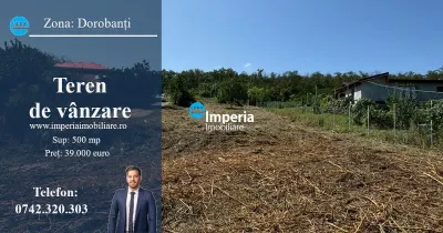 Teren de vanzare, intravilan, sup 500mp, vedere deosebita, zona Dorobanti - Iasi
