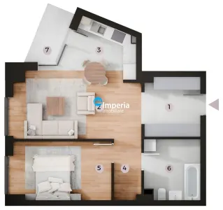 Proiect noi -Tatarasi Kaufland, Apartamente 2 camere pret PROMOTIONAL - foto 3