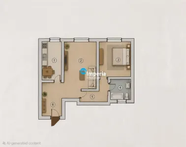 Apartament 2 camere in Podu Ros, etaj 1, bloc fara risc seismic - foto 6