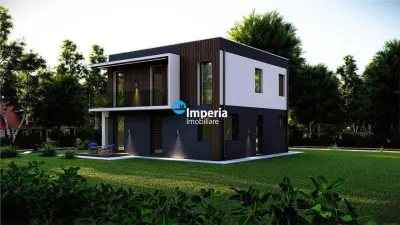 Casa pasiva 5 cam/Independenta energetic/Pompa caldura/Panouri Fotovoltaice - foto 8