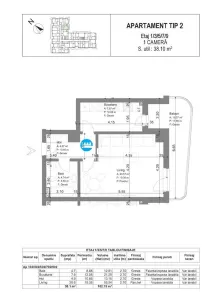 Apartament 1 cam, decomandat, 48.47 mp, de vanzare,bloc nou in zona Galata, (Arcadia) - foto 6