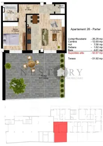Apartament 2 camere cu terasă generoasă | Opera Residence | Ultracentral Cluj-Napoca - foto 14