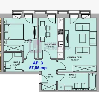 Apartament 2 camere | Doamna Stanca | NOU | finisat la cheie - foto 4