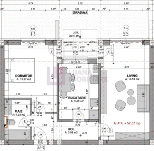 Apartament 2 camere | Doamna Stanca | gradina 57| incalzire pardoseala | 2 - foto 5