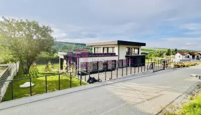 Vila individuala de lux | mobilata | NOUA | teren 1190 mp | piscina si garaj - foto 8