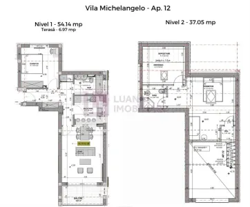Penthouse 3 camere PREMIUM | 2 niveluri | finisat la cheie premium (Mi) - foto 11