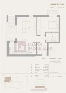 Apartament 2 camere | 2 balcoane | Turnisor | lift | INTABULAT | boxa C1 - foto 7
