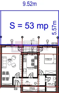 Apartament 2 camere | Doamna Stanca | gradina 53 mp | incalzire pardoseala | 2 - foto 6