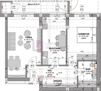 Apartament 2 camere | Doamna Stanca | incalzire pardoseala | 2 - foto 5
