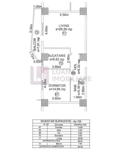 Apartament 2 camere de vanzare | Mihai Viteazu | balcon | NOU - foto 6
