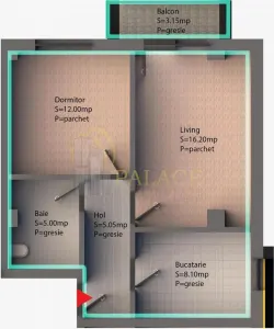 Apartament 2 camere, bloc nou, Capat Cug - Iasi