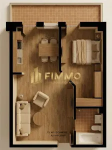 Apartament 2 cam | 41.3mp | Bloc Nou | Burdujeni | ID:1922 - foto 2
