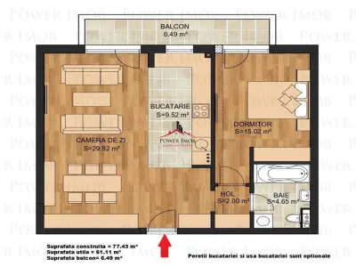 APARTAMENT 2 CAMERE IN TRACTORUL, LA 50 M DE CORESI MALL - foto 2
