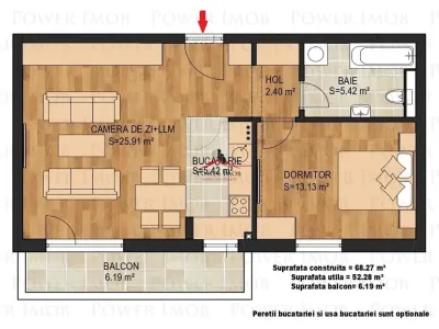 APARTAMENT 2 CAMERE IN TRACTORUL, LA 500 M DE CORESI MALL - foto 2