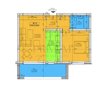 Apartament 2 camere decomandat | Ultimul etaj | Terasă 10,46 mp | Parcare - foto 8