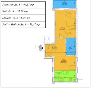 Apartament 2 camere | 58,67 mp | Terasă 6,89 mp | Etaj 1 | Mehala – lângă Piața Mehala - foto 5