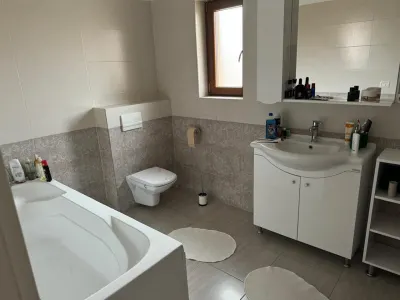 Duplex mobilat utilat - bucatarie inchisa - carport - piscina - canalizare - foto 18