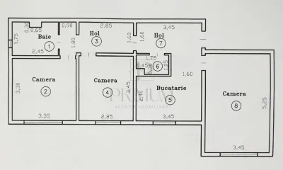 GIROCULUI -3 CAM -RENOVAT -DECOM. -CENTRALA/AC -SPATIOS -BOXA - foto 11