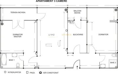 Mamaia, central, 3 camere decomandate lux, 130 mp - foto 10