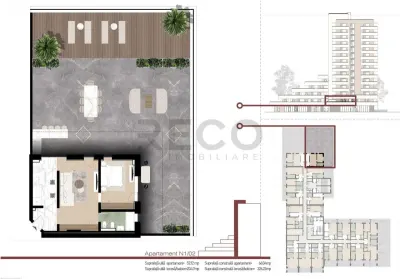 RECO Apartament Nou 2 camere in Oradea cu 204 mp terasa - foto 3