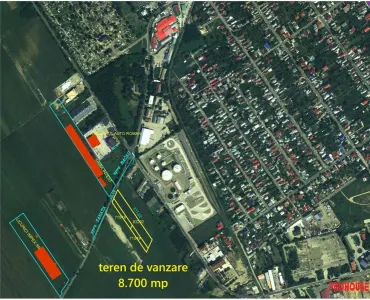 Teren intravilan 8.700 mp - deschidere 48 ml - Bacau