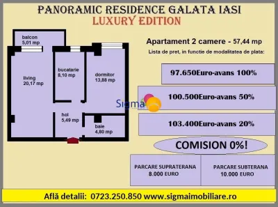 Apartamente noi, modalitati de plata flexibileApartament 2 camere  C1 - foto 18