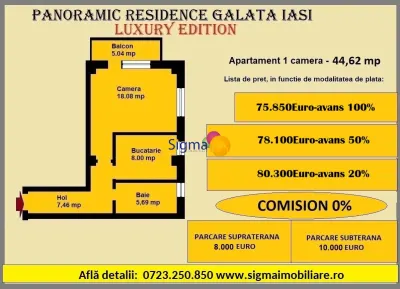 Proiect nou, apartamente 1,2,3 camereBloc C1 - foto 5