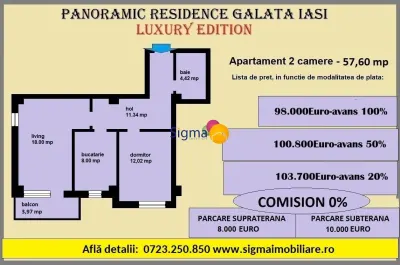 Apartamente noi, modalitati de plata flexibileApartament 2 camere  C2 - foto 5