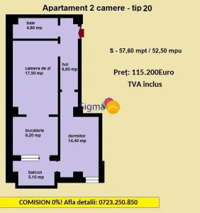 Nicolina, Luxury Edition, apartamente noi2 camere TIP 2/3/9/25 - foto 11