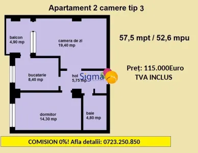 Nicolina, Luxury Edition, apartamente noi2 camere TIP 2/3/9/25 - foto 9