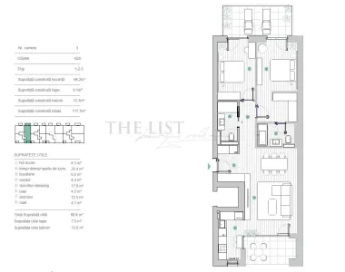 PIPERA | APARTAMENT 3 CAMERE | ROND OMV - foto 3