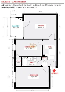 Apartament cu 2 camere (Gheorgheni, Cart. Bucin, bl. 21/B) - foto 17