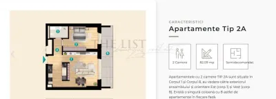 Apartament cu 2 camere ansamblu de lux zona PIPERA PLAZA - foto 2